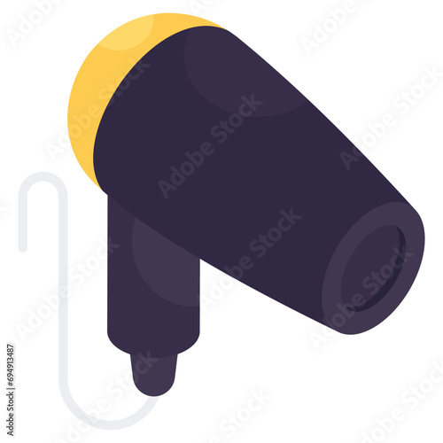 Perfect design icon of hairdryer 