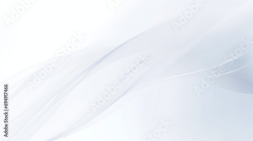 Abstract White Smooth Waves Background Elegant Soft Light Texture Wallpaper Design