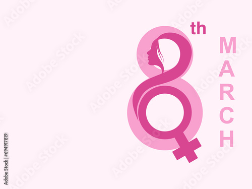 International Women's Day Design - Happy Women's Day celebrations concept template for greeting card ,advertising, banners, leaflets, flyer or website