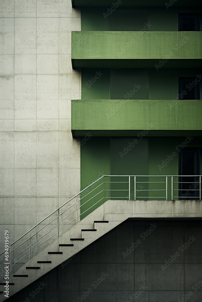 Shadows of Brutality: Green and Black in Architectural Symmetry in the Urban Jungle Shadows of Brutality: Green and Black in Architectural Symmetry in the Urban Jungle