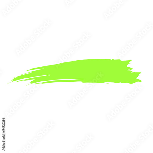 green brush stroke