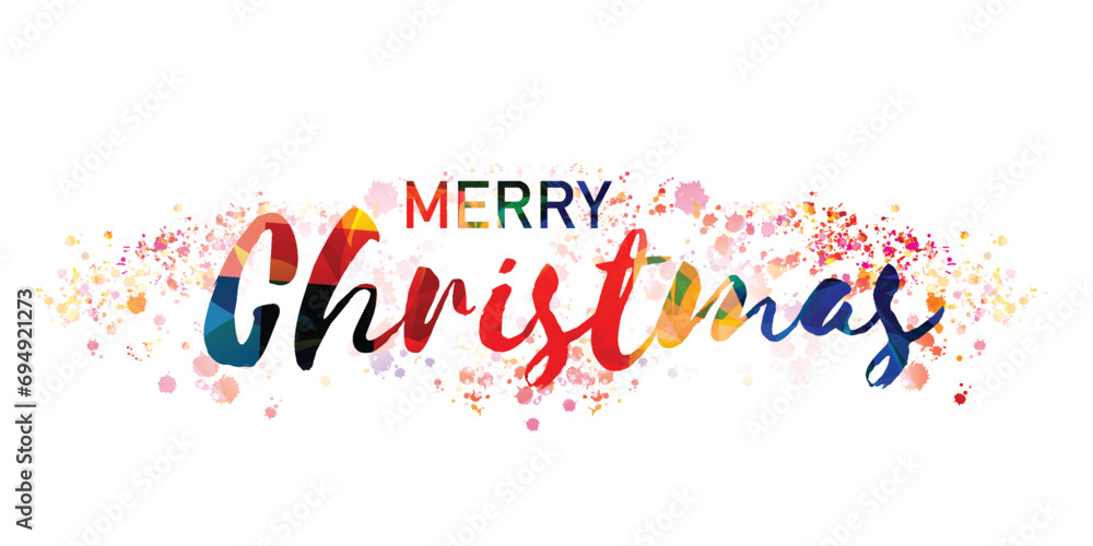 Merry Christmas text, lettering for greeting cards, banners, posters, vector illustration Merry Christmas text, lettering for greeting cards, banners, posters, vector illustration