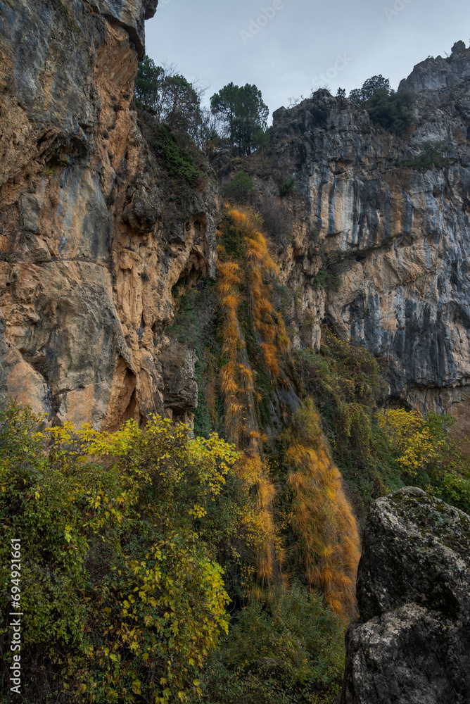 La Malena Waterfall, In the Natural Park of Cazorla, Segura y las Villas, province of Jaen, Andalusia, Spain