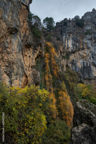 La Malena Waterfall, In the Natural Park of Cazorla, Segura y las Villas, province of Jaen, Andalusia, Spain