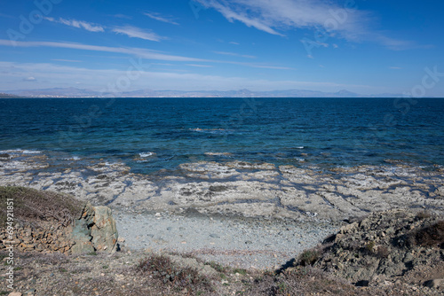 Rocky coastline in the Tabarca Island, municipality of Alicante, Spain © ihervas