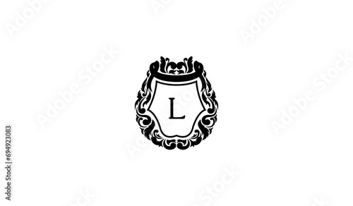 Luxury Alphabetical Card Logo L