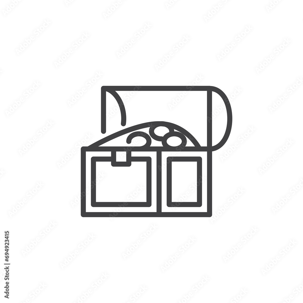 Treasure Chest line icon Treasure Chest line icon