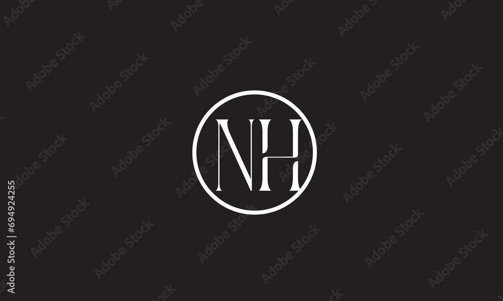 NH, HN , H , N , Abstract Letters Logo Monogram NH, HN , H , N , Abstract Letters Logo Monogram