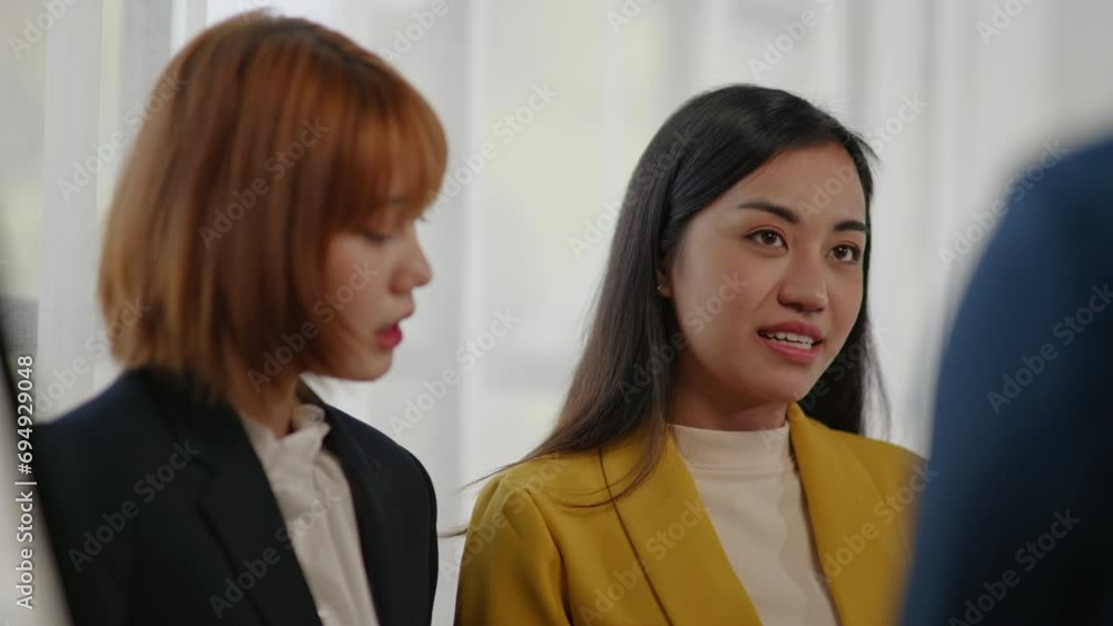 Teamwork business group are meeting working and brainstorming about business financial and marketing on paperwork and presentation. Teamwork business group are meeting working and brainstorming about business financial and marketing on paperwork and presentation.