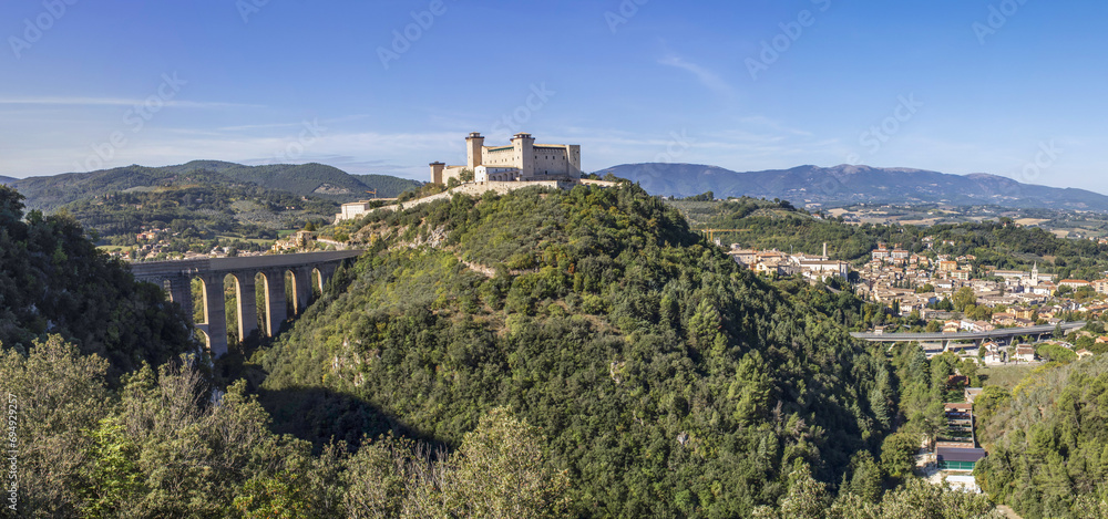 Spoleto, Italy - one of the most beautiful villages in Central Italy, Spoleto displays a wonderful Old Town, with its famous fortress and bridge
