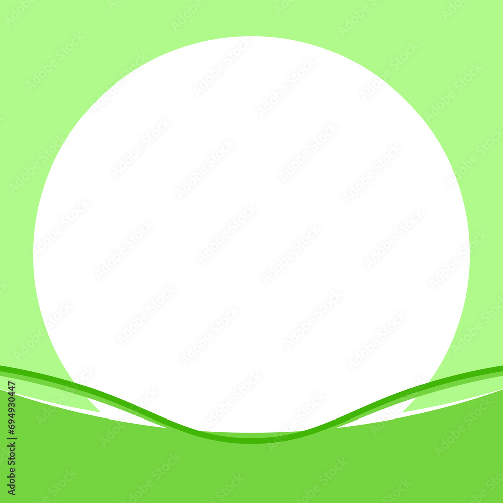 green circle frame and banner bottom bar green circle frame and banner bottom bar