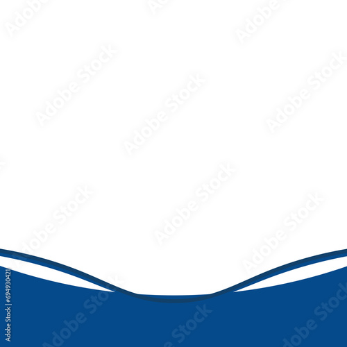 blue banner and bottom bar