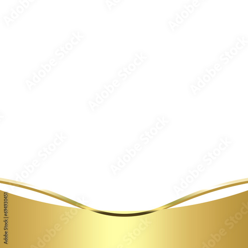 gold banner and bottom bar