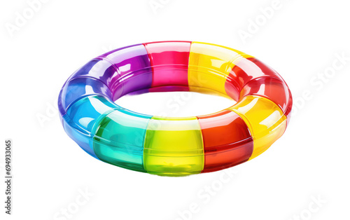 Pool Ring in Vibrant Design On Transparent Background © Muhammad