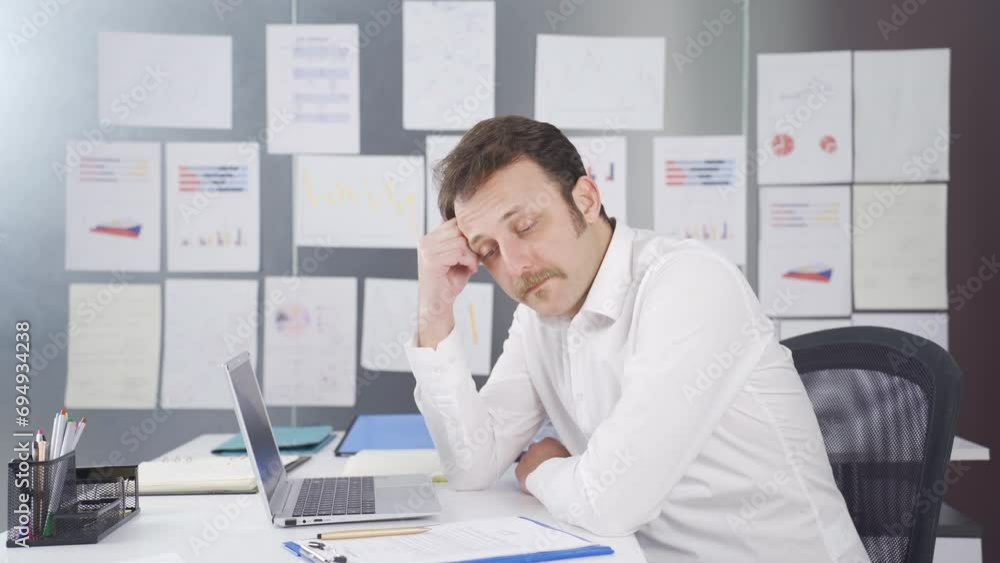 Grieving and sad businessman. Grieving and sad businessman.
