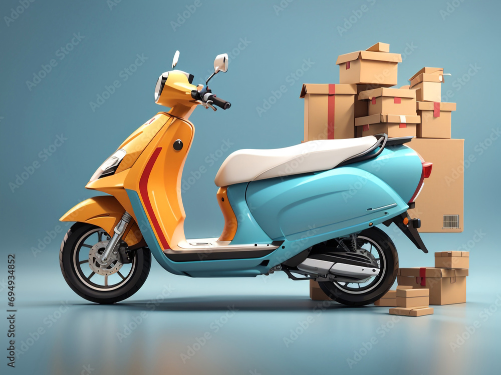 Obraz premium scooter