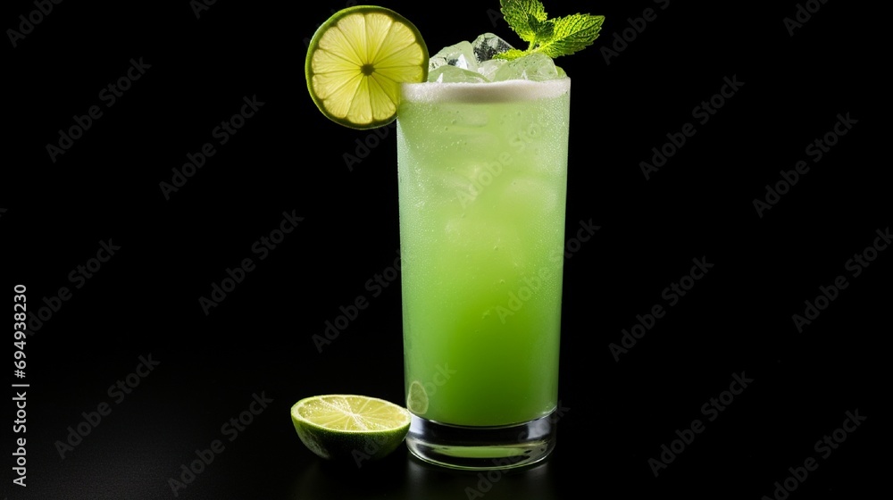 Fototapeta premium Cantaritos cocktail on black background