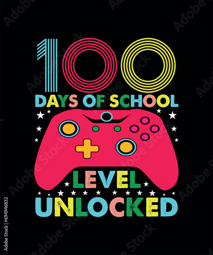 100 Days Of School T-shirt Design