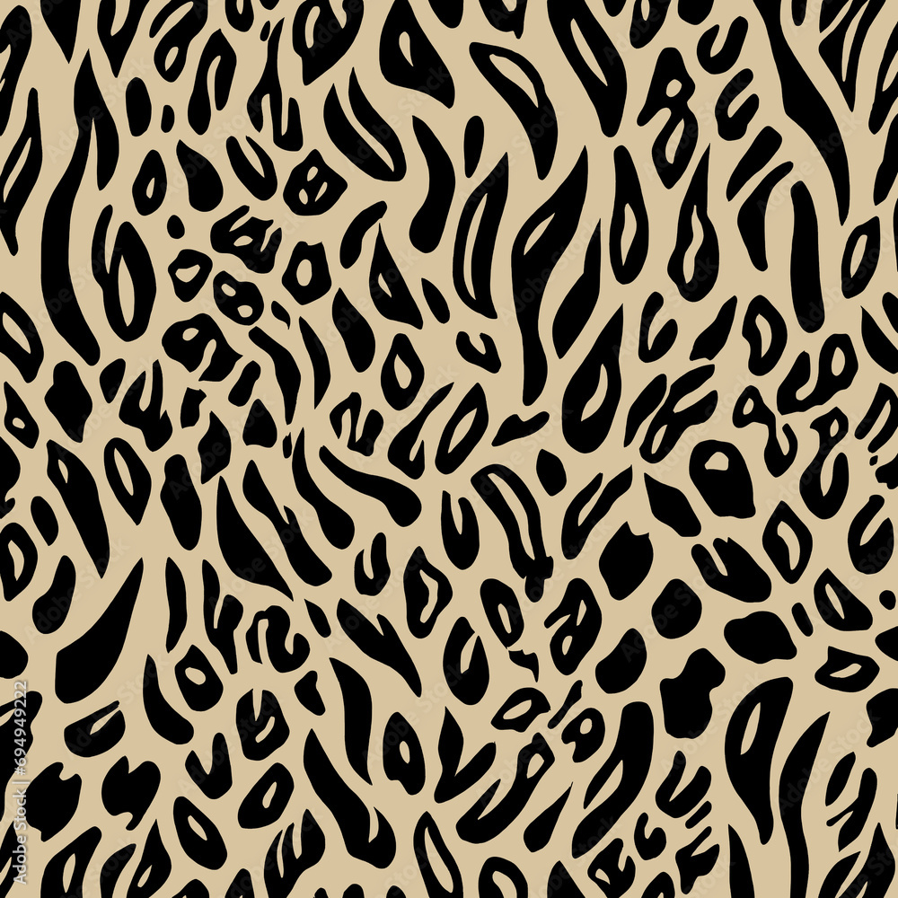 Seamless leopard, tiger, zebra texture, mixed animal print. Seamless leopard, tiger, zebra texture, mixed animal print.