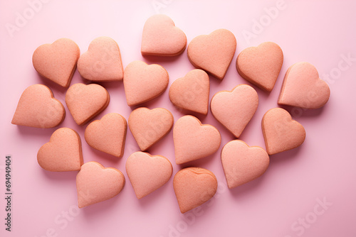 Pink Heart Cookies Arrangement