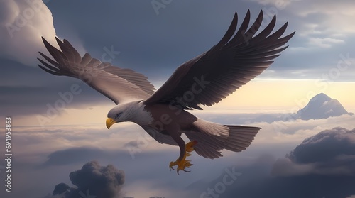eagle in the sky