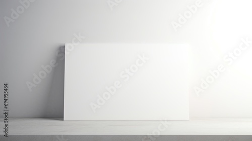 Wallpaper Mural White background minimal. Copy space for displaying your product on a white table Torontodigital.ca