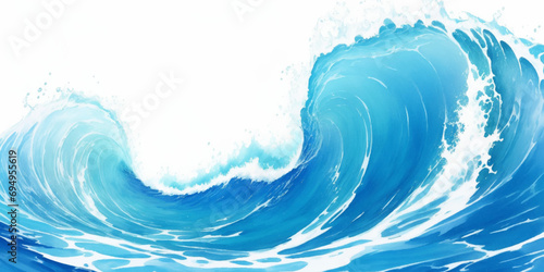 Ocean wave curve line vector background. Abstract ocean splashing waves. vector illustration. photo