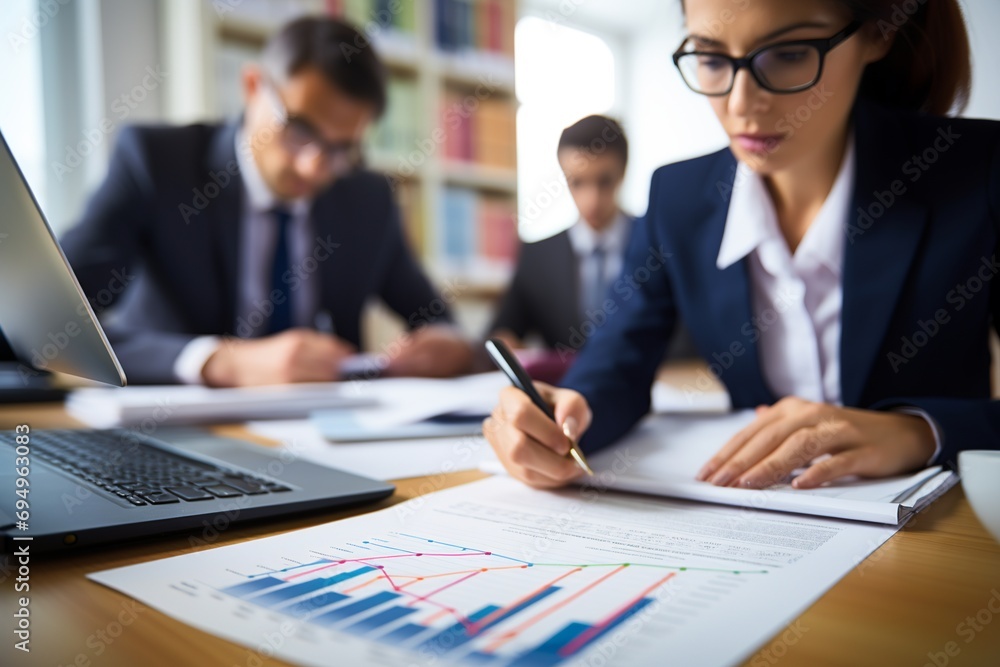 Step into the world of education as this captivating photo showcases a Pedagogue in a well-equipped classroom. With a warm and friendly smile Step into the world of education as this captivating photo showcases a Pedagogue in a well-equipped classroom. With a warm and friendly smile