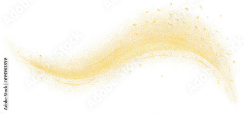 Gold glitter line curve abstract photo
