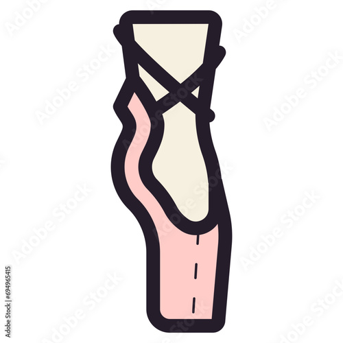 ballet shoes icon