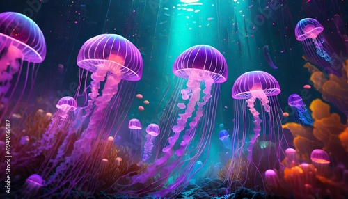 jellyfish in the sea © Ümit