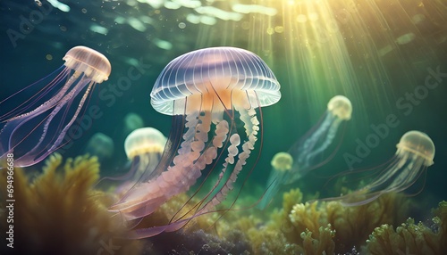 jellyfish in the sea © Ümit