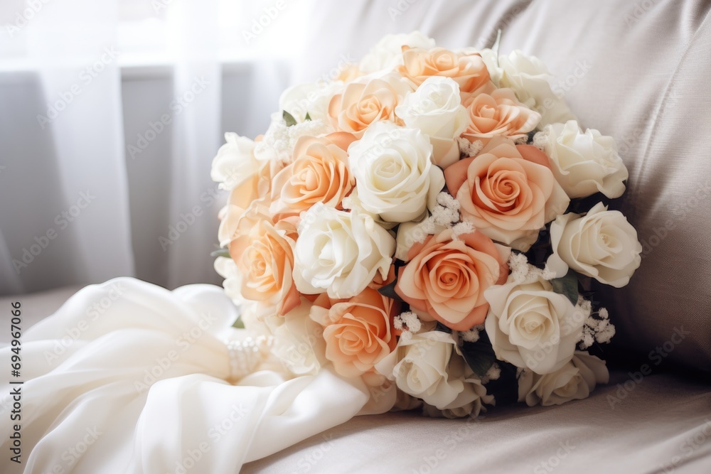 Bridal bouquet with roses Bridal bouquet with roses