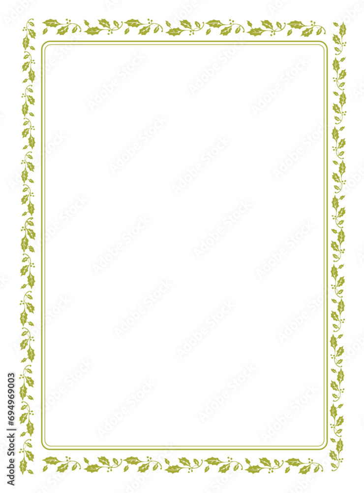 Floral frame with ornament border vector illustration Floral frame with ornament border vector illustration