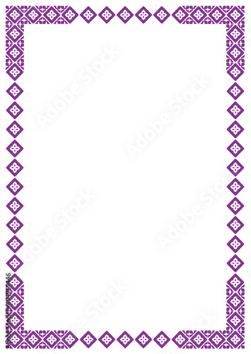 Vector frame with arabesques and orient elements, frame with ornament vector illustration	