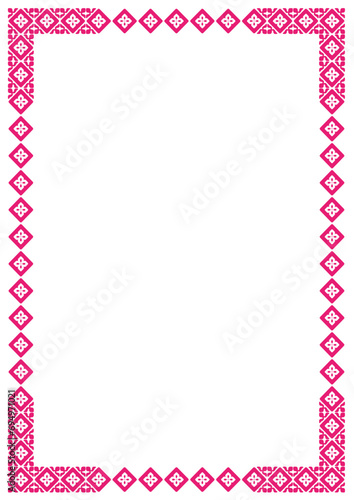 Vector frame with arabesques and orient elements, frame with ornament vector illustration	