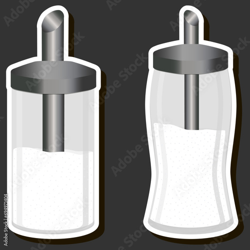 Illustration on theme tasty sweet sugar for restaurant menu