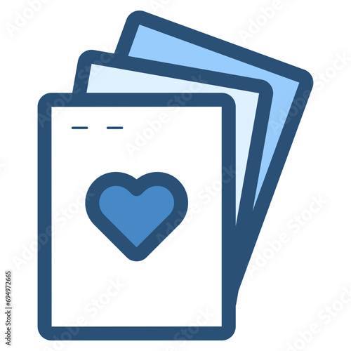 playing cards icon photo