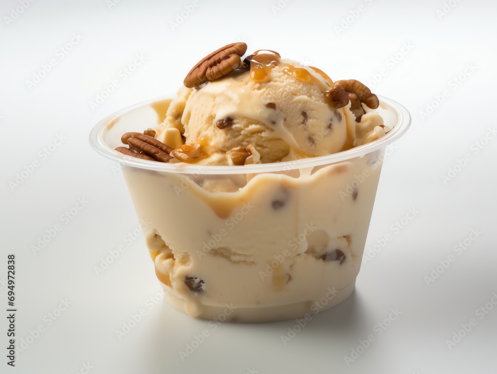 realistic ice cream in plastic realistic ice cream in plastic