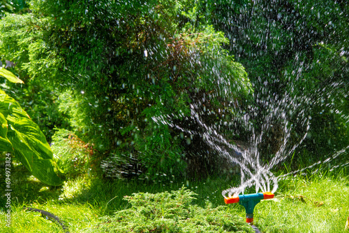 Keep your garden hydrated and healthy with a water sprinkler. Easily water your plants and lawn with the touch of a button. Save time and effort by automating the watering process.