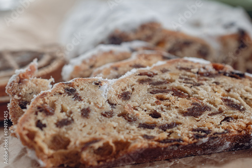 German Christmas pastries, zimtsterne, dresdner stoller, schoko lebkuchen