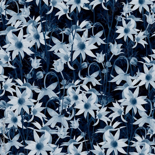 Blue daisies 