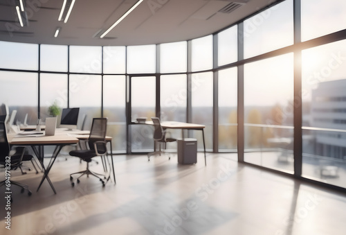 interior of a modern office with soft background  © Marcus