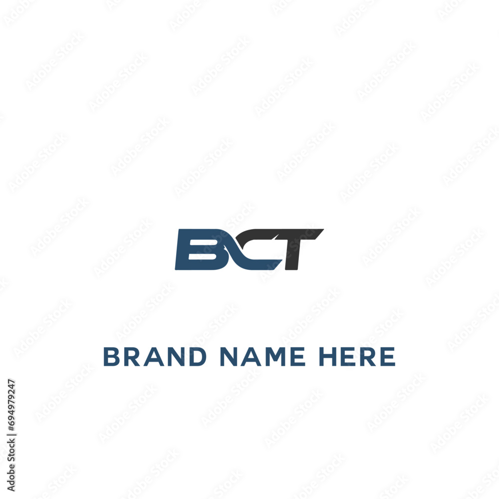 BCT logo. B C T design. White BCT letter. BCT, B C T letter logo design ...