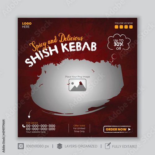 Food social media post design.