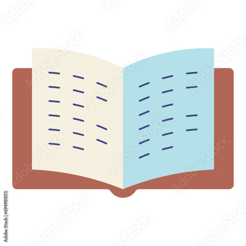 reading book illustration