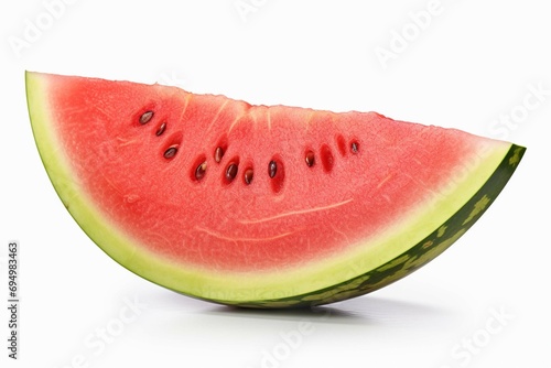 Watermelon isolated on white background, clipping path, full depth of field