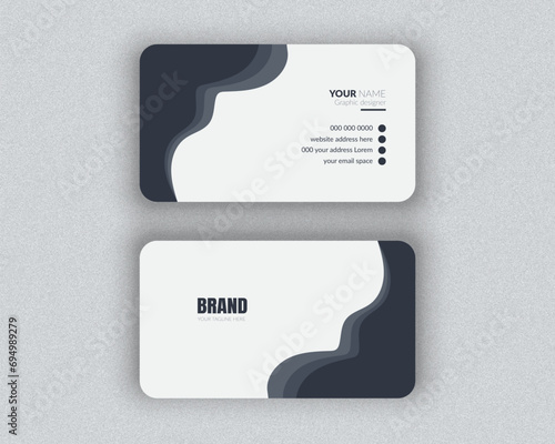 Professional Business card Design Mockup and Modern design template for your brand