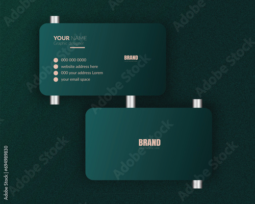Professional Business card Design Mockup and Modern design template for your brand