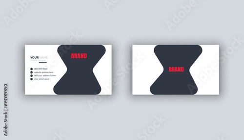 Professional Business card Design Mockup and Modern design template for your brand